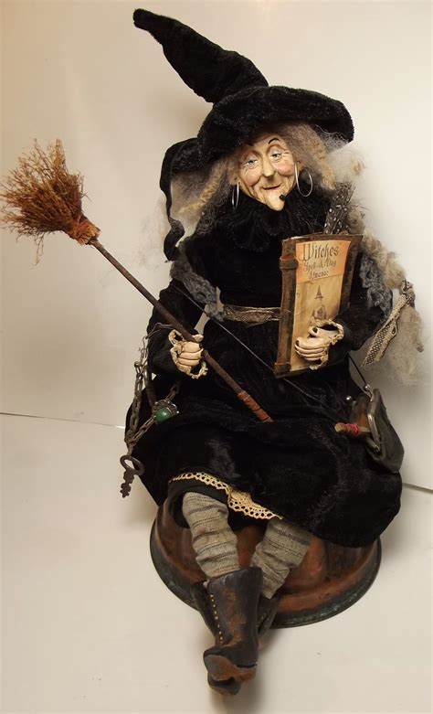 Halloween Decorating with Vintage Witch Dolls